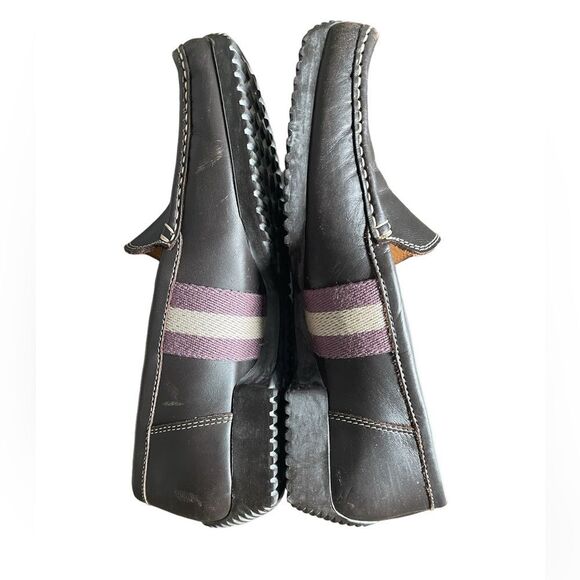 Bally Of Switzerland Delos Chocolate Brown Driving Loafers Size 37.5 - Picture 6 of 11